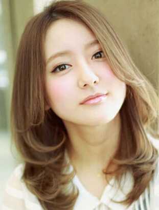 韓國(guó)中分梨花頭甜美溫柔