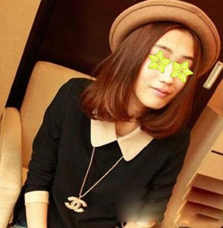 甜美內扣式女生梨花頭設計
