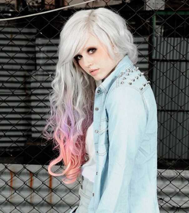 最FASHION絢麗漸變色頭發圖片