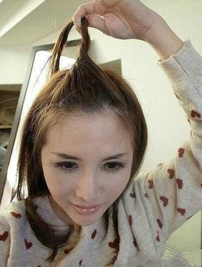 氣質MM超愛的劉海往上梳發型步驟
