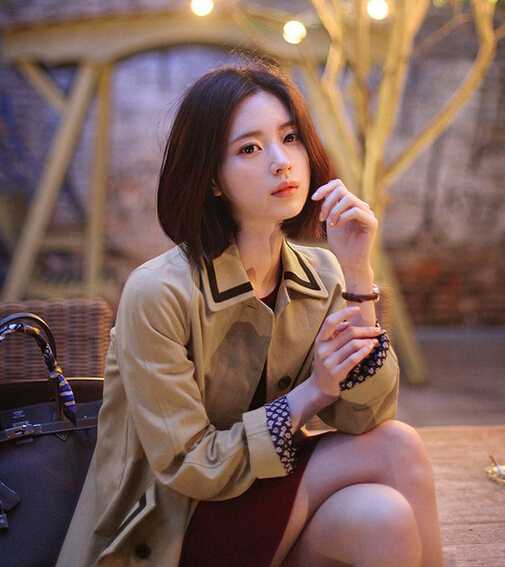 時(shí)尚慵懶的韓國女生短發(fā)發(fā)型