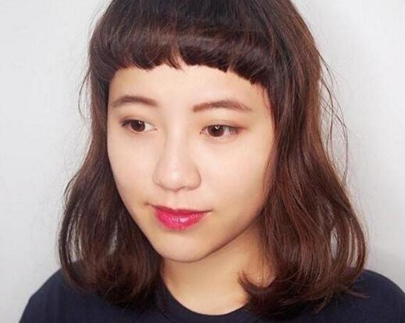 露眉式女生劉海發型如何扎