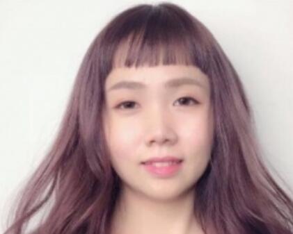 女生露眉毛的日系短劉海發型圖片