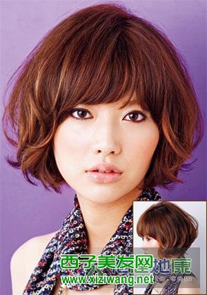 瓜子臉女生短發(fā)發(fā)型造型