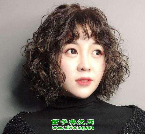 短發(fā)燙發(fā)小卷蓬蓬頭發(fā)型圖片