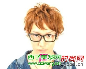 男生短發(fā)紋理燙效果圖