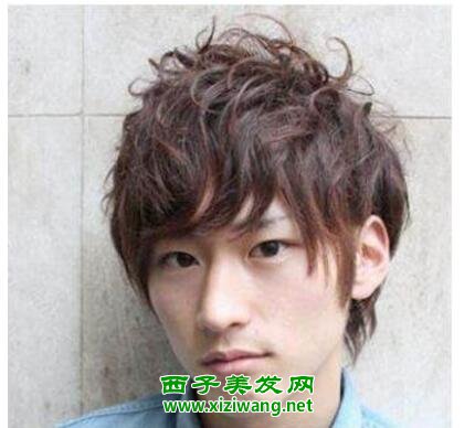 男生日式卷發短發發型日式卷發短發好看嗎