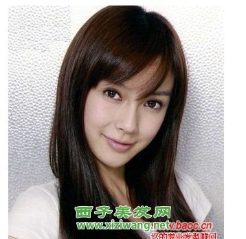 可愛女生直發發型圖片