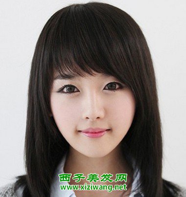 2022日系直發發型圖片清純甜美女生直發發型
