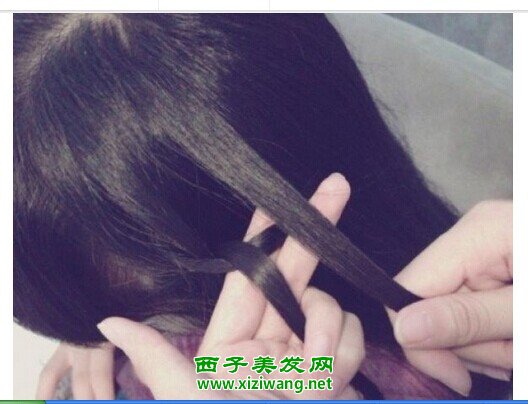 直發瀑布編發圖解變溫柔淑女