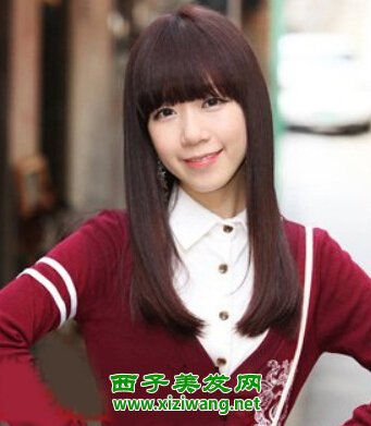 女生齊發尾中長直發發型打造純美白領味道