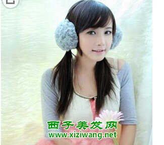 黑色直發怎么扎好看女生黑色直發扎法圖片