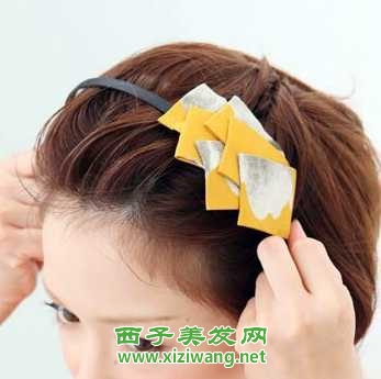 最新中短發發型扎法圖解