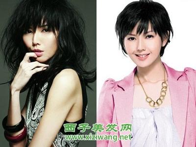 不適合扎長發的女明星,短發美女也很靚