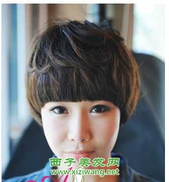 韓式短發(fā)燙發(fā)發(fā)型變成可愛(ài)女生
