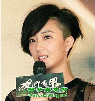 桂綸鎂最新短發發型圖片斜劉海不可少