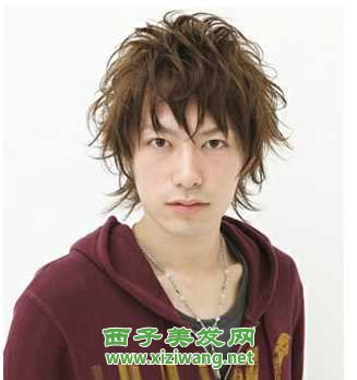 最新男短發燙發發型圖