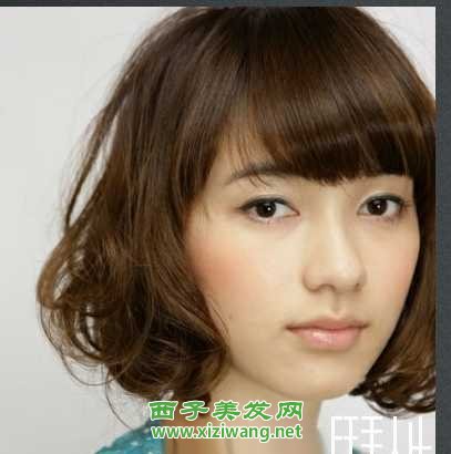 韓式女生短發燙發發型