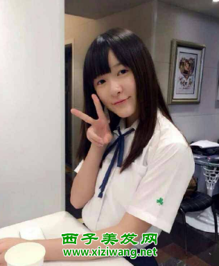 11歲齊劉海女生照片萌萌的有公主味道