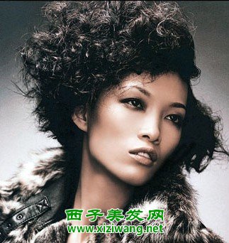 非主流爆炸燙發(fā)發(fā)型圖片打造女生另類時尚
