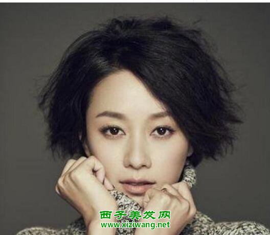 女生韓范黑色短發發型黑色短發清新溫婉又自然