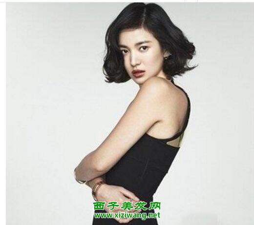 女生韓范黑色短發發型黑色短發清新溫婉又自然