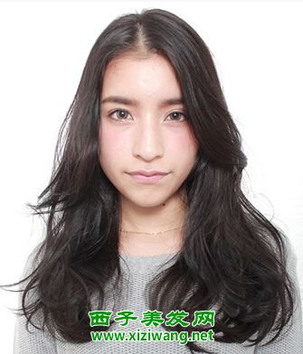 長臉長發適合燙什么發型圖片