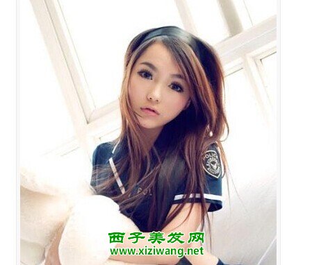女生長發(fā)斜劉海發(fā)型圖