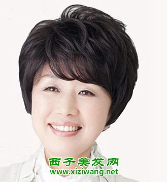 中年女人短發(fā)燙發(fā)發(fā)型高貴優(yōu)雅