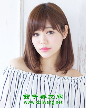 女生齊肩離子燙發型圖片時尚味道十足的女生燙發