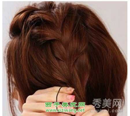 潮人齊肩短發怎么扎好看
