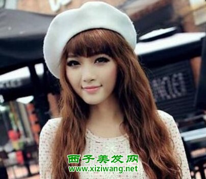 女生漂亮且有劉海的發型圖片