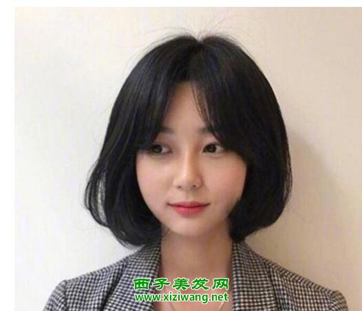 女生八字劉海短發發型圖片八字劉海扎什么樣短發好看