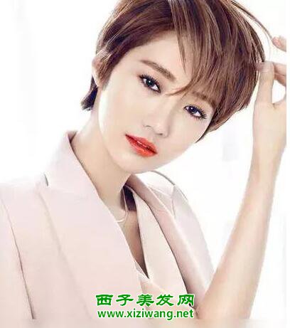 女神短發發型圖片示范女神短發怎么扎迷人