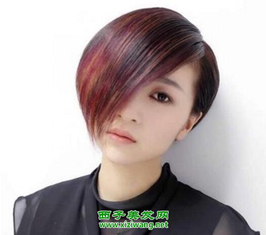 女生不等式中短發(fā)發(fā)型圖片絕對個(gè)性中短發(fā)造型
