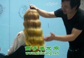 水波紋燙發排杠技巧