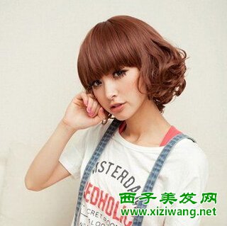 韓國中短發(fā)燙發(fā)發(fā)型變文雅知性女人