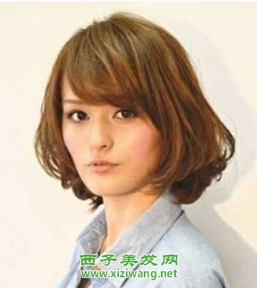 干物女短發燙發發型