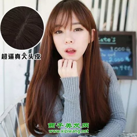中長(zhǎng)發(fā)內(nèi)扣微卷發(fā)型可愛層次感十足