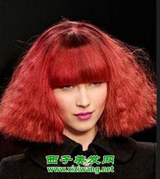 中發小卷燙發發型圖片變淑女就這樣簡單