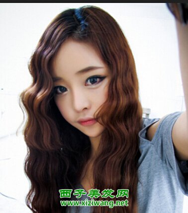 韓國水波紋燙發(fā)圖片看水波紋發(fā)型怎么燙的
