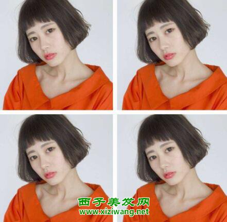 女生眉上劉海短發(fā)型圖片眉上劉海短發(fā)怎么剪迷人