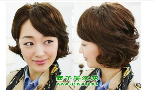 中年女性短發(fā)燙發(fā)發(fā)型優(yōu)雅又能變年輕