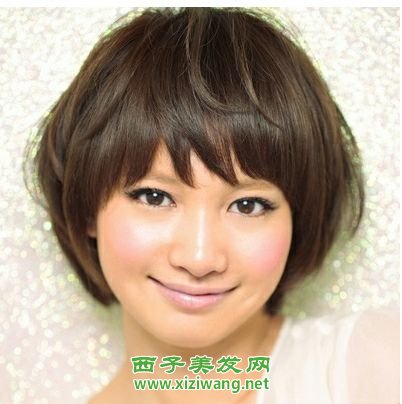 細碎短卷發發型圖片