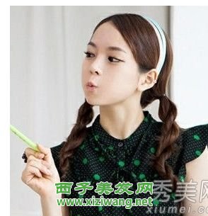 氣質范女生長卷發發型