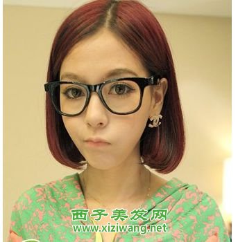 好看短發卷發發型,變成甜美女生