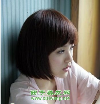 小清新女生短發圖片