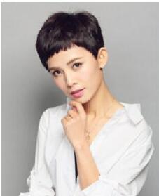 長發美女剪劉海短發發型圖片