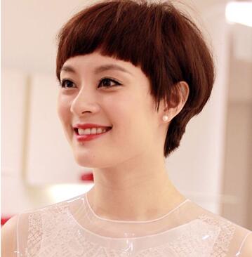 長發美女剪劉海短發發型圖片