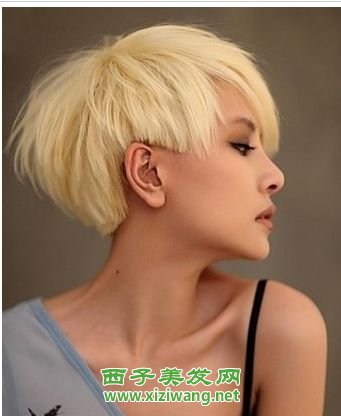 女生帥氣短發發型圖片